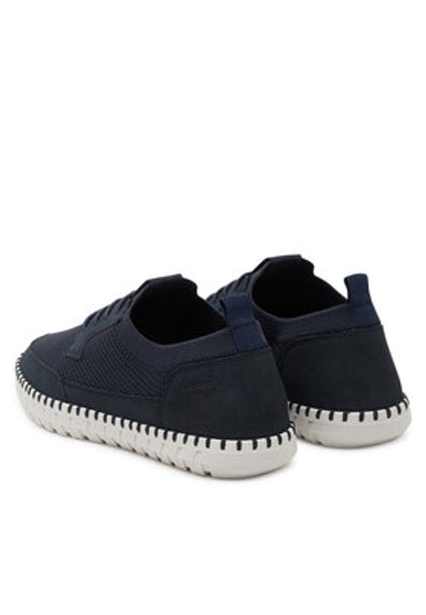 Rieker Sneakersy B2953-14 Granatowy. Kolor: niebieski. Materiał: materiał