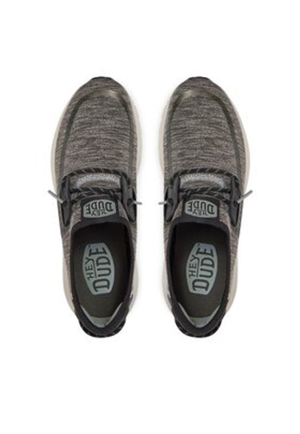 Hey dude - Hey Dude Półbuty Sirocco Dual Knit 40184-030 Szary. Kolor: szary. Materiał: materiał