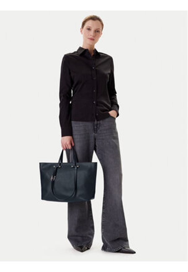 Furla Torebka Duetto L WB01453 BX3169 3923S Granatowy. Kolor: niebieski. Materiał: skórzane