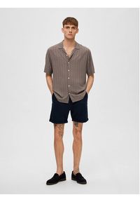 Selected Homme Koszula 16088360 Brązowy Relaxed Fit. Kolor: brązowy. Materiał: wiskoza #5