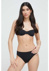 Calvin Klein biustonosz kąpielowy kolor czarny miękka miseczka. Kolor: czarny #2