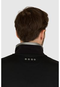 La Martina - LA MARTINA Czarna bluza męska na suwak, Rozmiar XL. Kolor: czarny #4