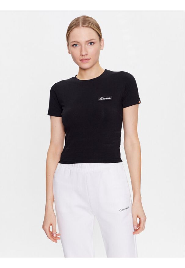 Ellesse T-Shirt Chelu SGR17949 Czarny Regular Fit. Kolor: czarny. Materiał: bawełna