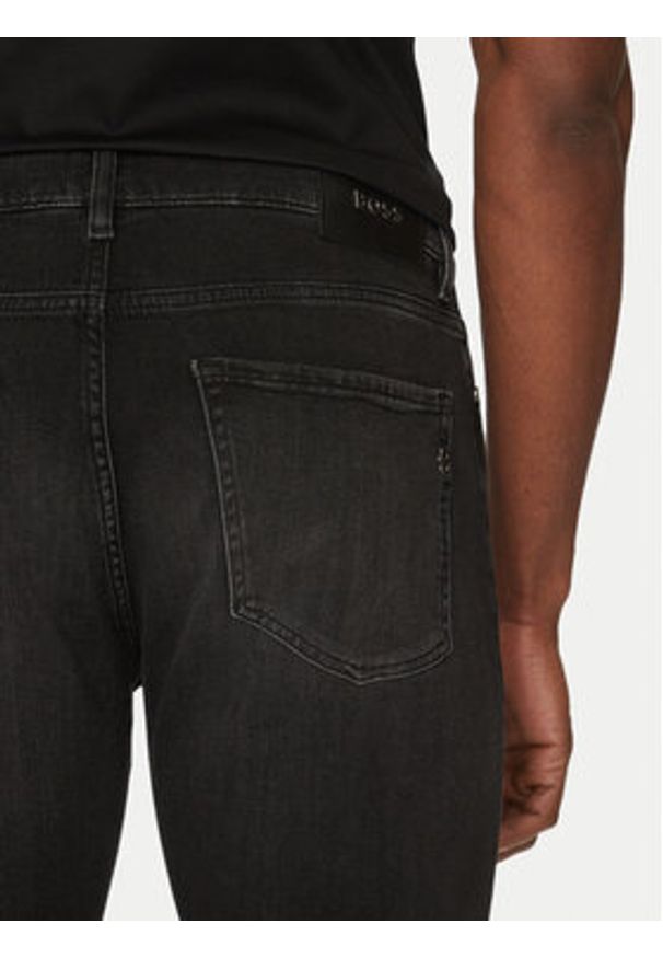 BOSS Jeansy H-Delaware 50532605 Czarny Slim Fit. Kolor: czarny