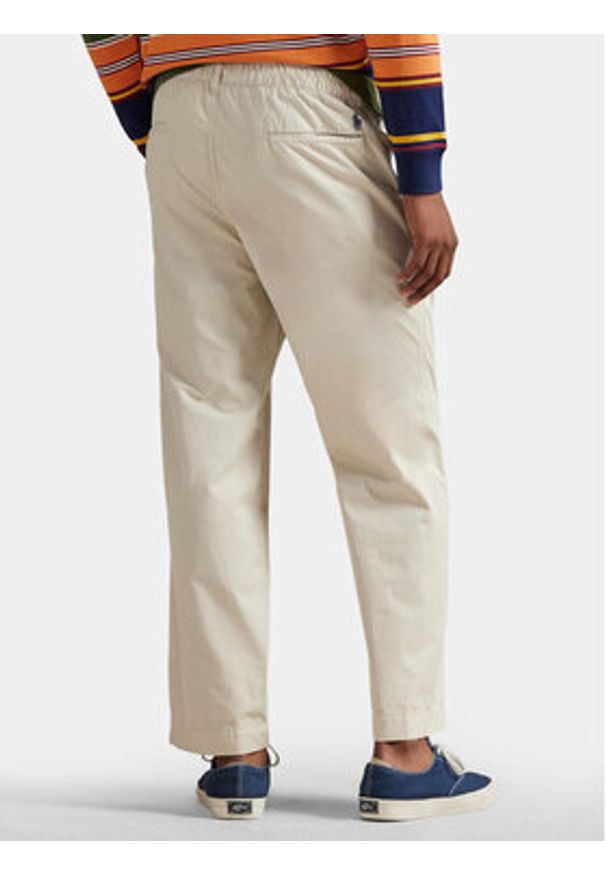 Polo Ralph Lauren Spodnie materiałowe 710P03052505 Beżowy Regular Fit. Kolor: beżowy. Materiał: bawełna