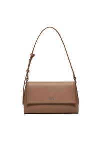 Calvin Klein Torebka Ck Daily Shoulder Bag Pebble K60K612139 Brązowy. Kolor: brązowy. Materiał: skórzane