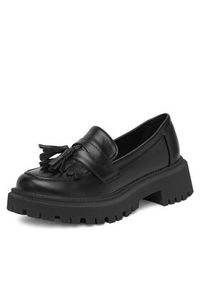 DeeZee Loafersy S670-21 Czarny. Kolor: czarny. Materiał: materiał #7