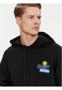 Hugo Bluza Nerrain 50513290 Czarny Relaxed Fit. Kolor: czarny. Materiał: bawełna #4
