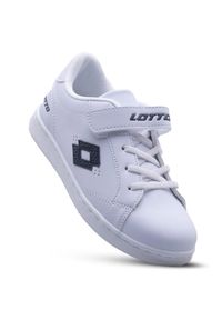 Buty dziecięce LOTTO JAMBOL K lifestylowe sneakersy. Kolor: biały, wielokolorowy, szary