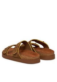 TOMMY HILFIGER - Tommy Hilfiger Klapki Cork Adjustable Suede Sandal FM0FM05869 Brązowy. Kolor: brązowy. Materiał: zamsz, skóra #5