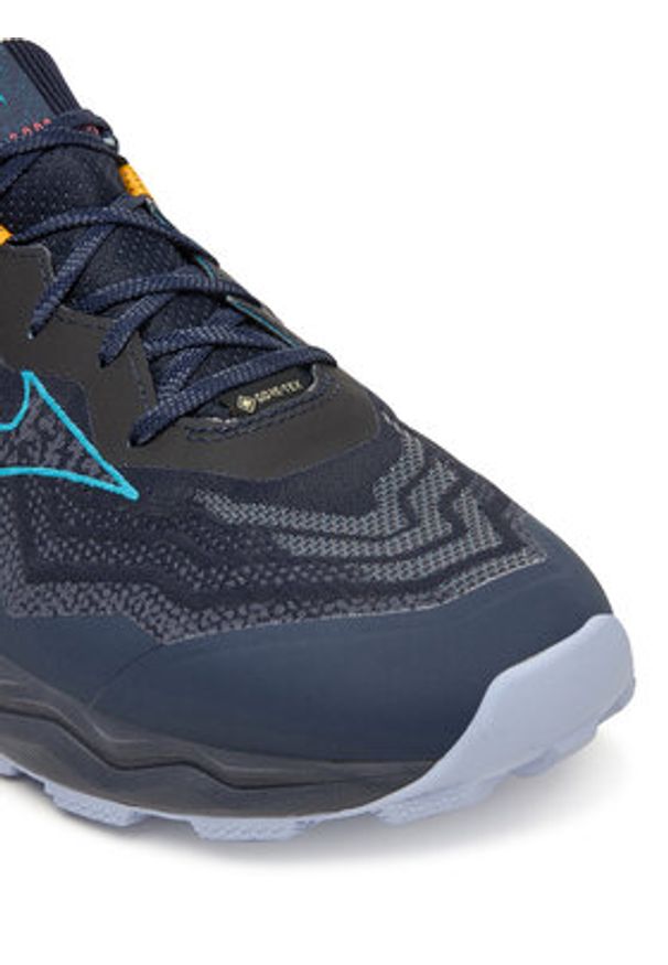 Mizuno Buty do biegania Wave Daichi 9 Gtx J1GJ2556 Niebieski. Kolor: niebieski. Materiał: skóra. Model: Mizuno Wave