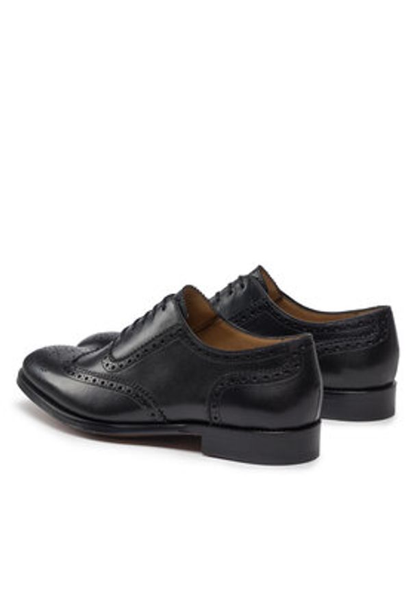 Lord Premium Półbuty Brogues 5501 Czarny. Kolor: czarny. Materiał: skóra