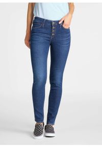 Lee - LEE SKINNY DAMSKIE SPODNIE JEANSOWE L31YRONR 112107324