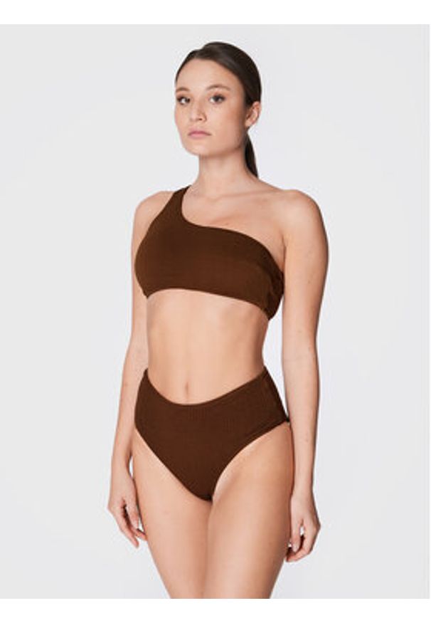 Seafolly Dół od bikini Sea Dive 40586-861 Brązowy. Kolor: brązowy. Materiał: syntetyk