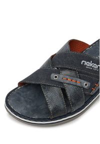 Rieker Klapki 21599-14 Granatowy. Kolor: niebieski. Materiał: materiał #5