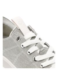 Szare Sneakersy Tamaris Stylowe Obuwie Damskie Na Platformie. Okazja: na co dzień. Zapięcie: sznurówki. Kolor: szary. Materiał: materiał. Szerokość cholewki: normalna. Obcas: na platformie #7