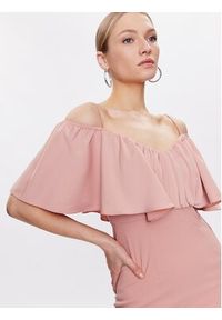 Pinko Sukienka koktajlowa La Carlota 100034 A0GI Różowy Regular Fit. Kolor: różowy. Materiał: syntetyk. Styl: wizytowy