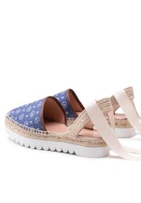 Pollini Espadryle TA10134G0EQ6D70A Granatowy. Kolor: niebieski. Materiał: materiał #4