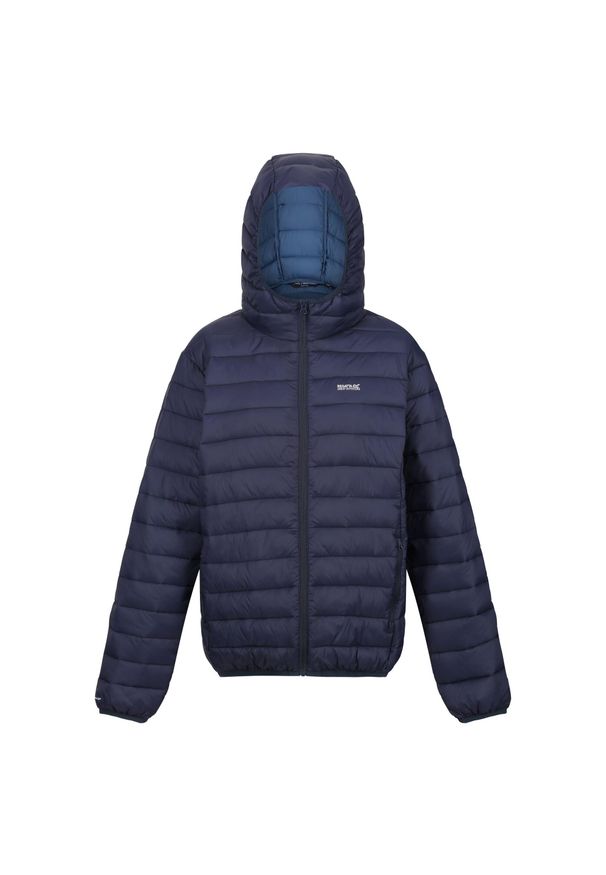 Regatta - Kurtka Ocieplana Damska Z Kapturem Marizion. Typ kołnierza: kaptur. Kolor: niebieski. Materiał: puch. Sport: turystyka piesza