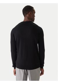 Karl Lagerfeld - KARL LAGERFELD Sweter 655000 554399 Czarny Slim Fit. Typ kołnierza: dekolt w karo. Kolor: czarny. Materiał: wełna #3