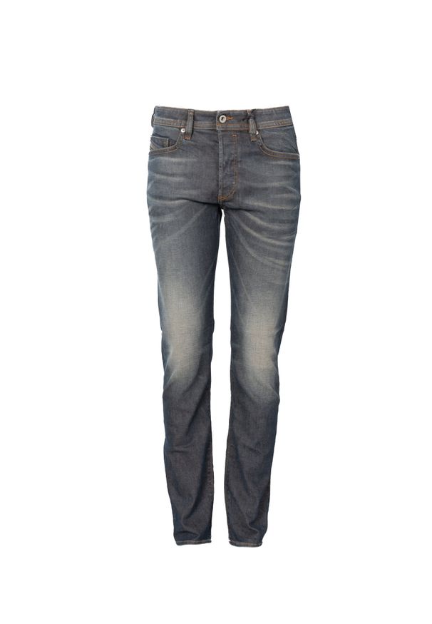 Diesel Jeansy "Buster" | 00SDHB-084ZU | Mężczyzna | Granatowy. Okazja: na co dzień. Stan: obniżony. Kolor: niebieski. Długość: długie. Wzór: aplikacja. Sezon: lato. Styl: klasyczny, casual