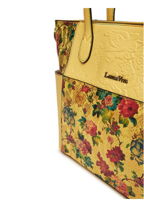 Laura Vita Torebka Amep 03 Brązowy. Kolor: brązowy. Materiał: skórzane