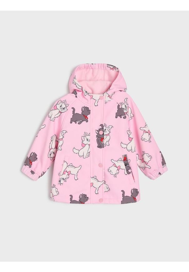 Sinsay - Kurtka z kapturem i odblaskowymi elementami The Aristocats - różowy. Typ kołnierza: kaptur. Kolor: różowy
