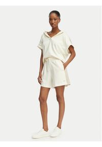 BOSS Szorty sportowe Mirage 50561103 Kremowy Relaxed Fit. Kolor: kremowy. Materiał: syntetyk #4