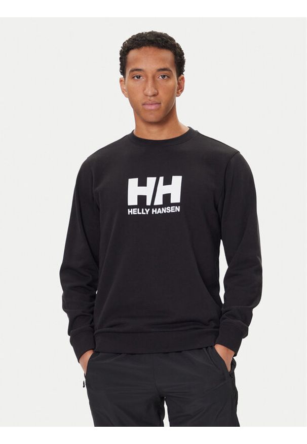 Helly Hansen Bluza HH Logo 54583 Czarny Regular Fit. Kolor: czarny. Materiał: bawełna