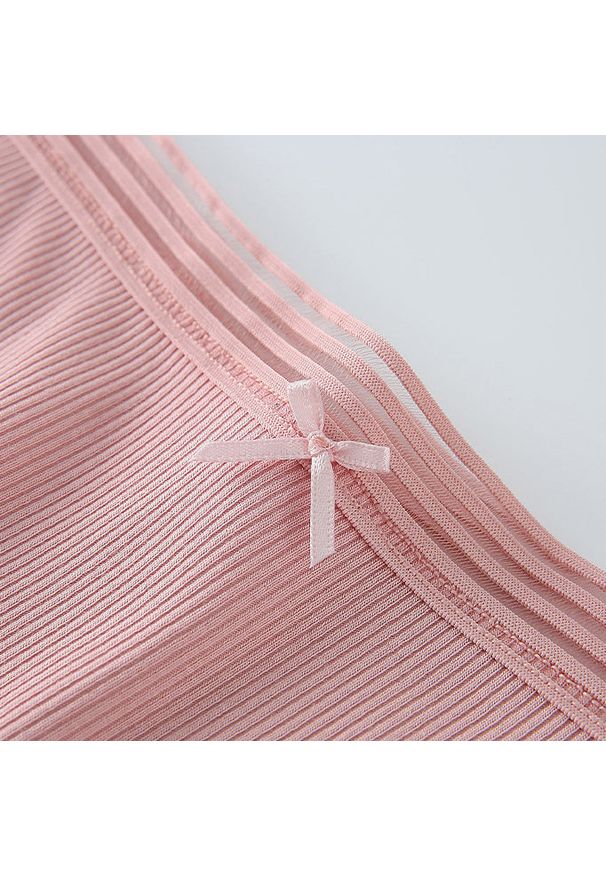 Intica - Figi damskie z elastycznym pasem na co dzień Esma. Kolor: różowy. Materiał: materiał