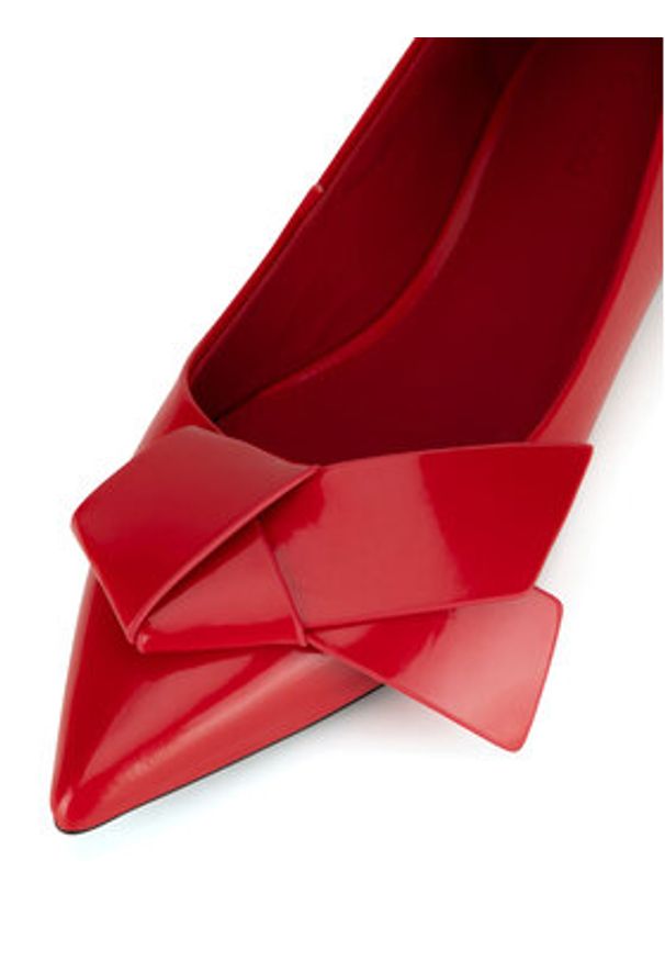 Gino Rossi - GINO ROSSI Baleriny VAL-V1166-211-2 Czerwony. Kolor: czerwony. Materiał: skóra