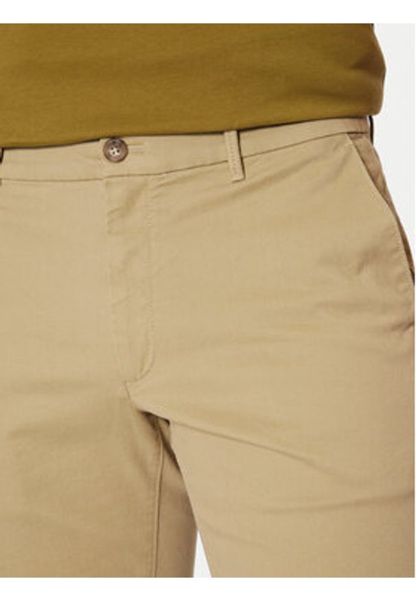 Calvin Klein Szorty materiałowe Modern Twill K10K114063 Beżowy Slim Fit. Kolor: beżowy. Materiał: bawełna