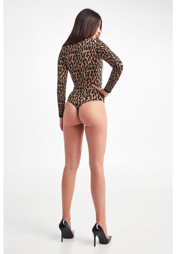 Wolford - BODY LEO WOLFORD. Długość: długie. Wzór: motyw zwierzęcy