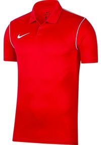 Koszulka treningowa chłopięca Nike Park 20. Kolor: czerwony. Długość rękawa: krótki rękaw. Długość: krótkie
