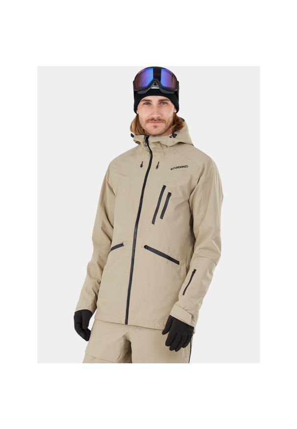 FUNDANGO - Kurtka Męska Fundango Rigel ECO 3L. Kolor: beżowy. Materiał: materiał. Sezon: zima. Sport: narciarstwo