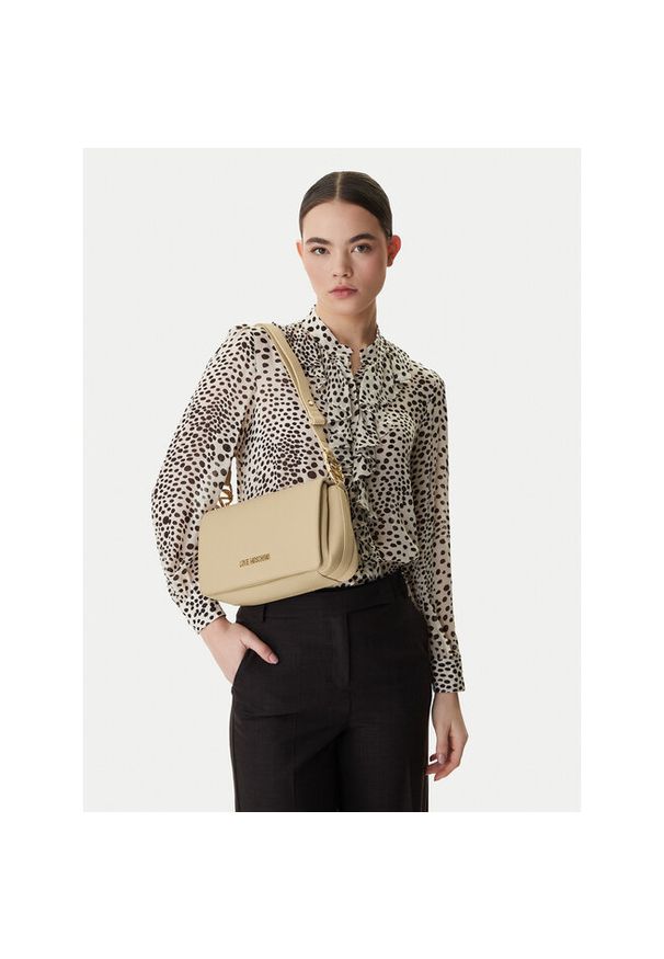 Love Moschino - Torebka LOVE MOSCHINO. Kolor: beżowy