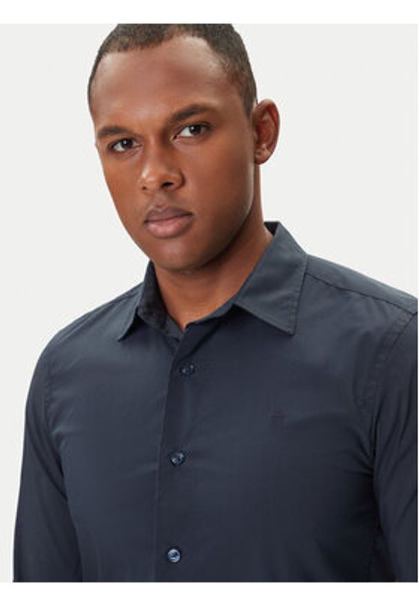 G-Star RAW - G-Star Raw Koszula Uniform D25176-D321 Granatowy Slim Fit. Kolor: niebieski. Materiał: syntetyk