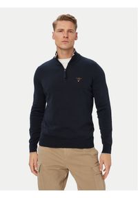 Aeronautica Militare Sweter 262MA1670UL00506 Granatowy Regular Fit. Kolor: niebieski. Materiał: bawełna #1