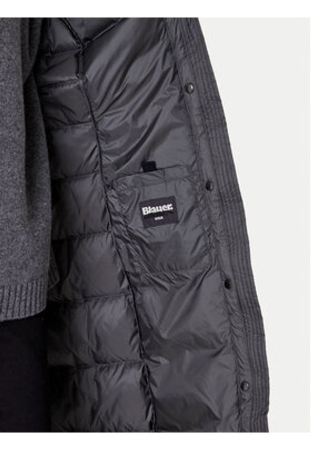 Blauer Kurtka puchowa 25WBLDK03101 Szary Regular Fit. Kolor: szary. Materiał: syntetyk
