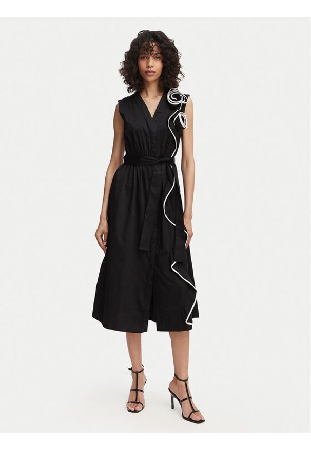 French Connection Sukienka codzienna Alexis 719B2 Czarny Regular Fit. Okazja: na co dzień. Kolor: czarny. Materiał: bawełna. Typ sukienki: proste. Styl: casual