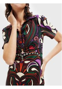 Desigual Sukienka codzienna Celia 22WWVW19 Kolorowy Regular Fit. Okazja: na co dzień. Materiał: bawełna, wiskoza. Wzór: kolorowy. Typ sukienki: proste. Styl: casual #2
