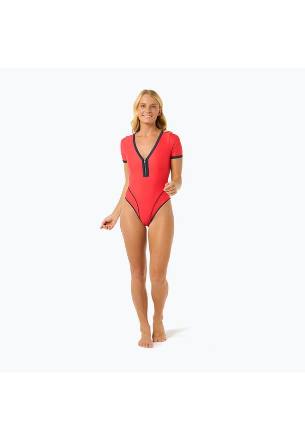 RIPCURL - Strój kąpielowy damski Rip Curl Bomba Cheeky Surf Suit. Kolor: czerwony