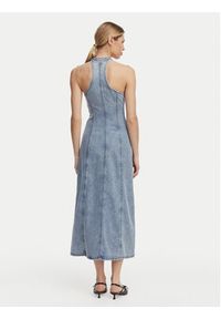 Armani Exchange Sukienka jeansowa XW002261 AF21338 MB001 Niebieski Regular Fit. Kolor: niebieski. Materiał: bawełna #3