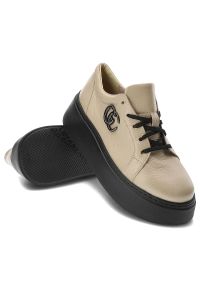 Beżowe Sneakersy Armodo Damskie Stylowe Obuwie. Kolor: beżowy #2