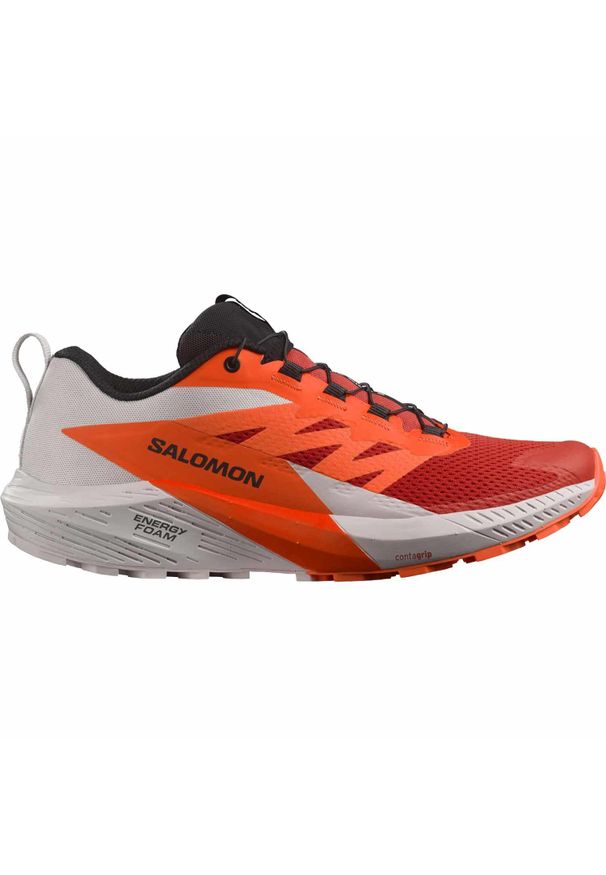 salomon - Buty do biegania męskie Sense Ride 5. Kolor: pomarańczowy, biały, czerwony, wielokolorowy