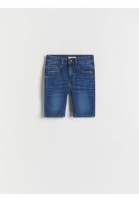 Reserved - Jeansowe szorty - granatowy. Kolor: niebieski. Materiał: jeans #1