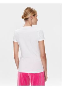 Guess T-Shirt W4RI44 J1314 Biały Slim Fit. Kolor: biały. Materiał: bawełna