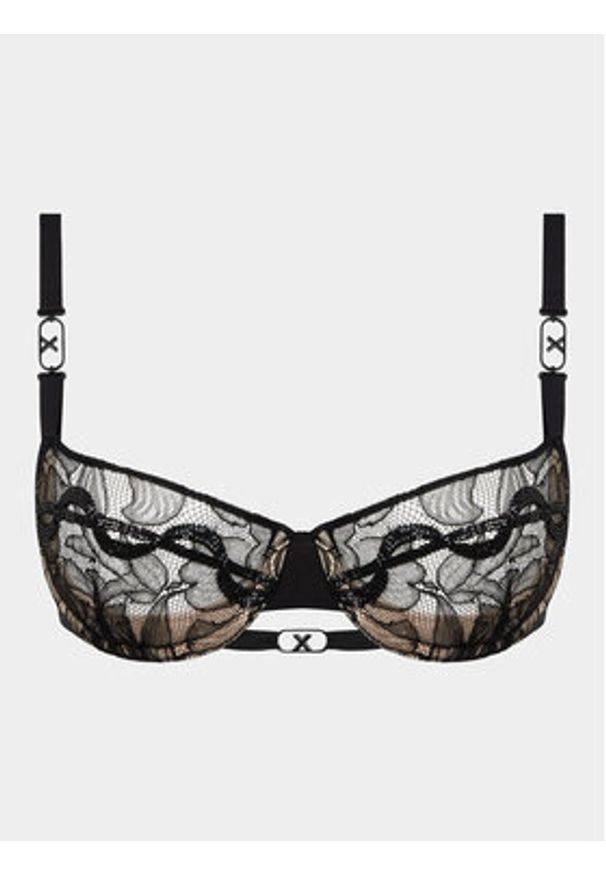 Chantelle X Biustonosz balkonetka Xtravagant C06GN7 Czarny. Kolor: czarny. Materiał: syntetyk