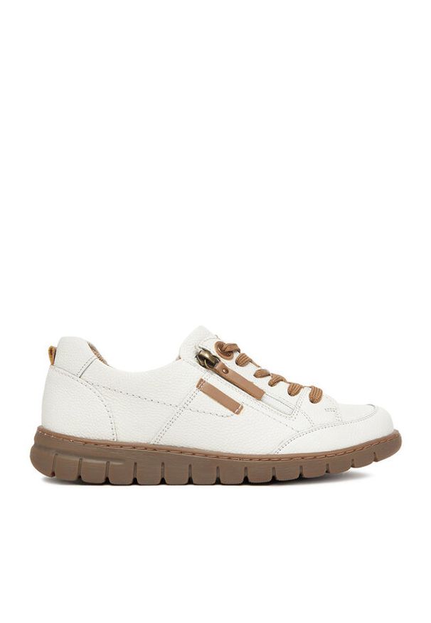 Go Soft Sneakersy CEO-WI23-GHANA-13 Kremowy. Kolor: kremowy. Materiał: skóra