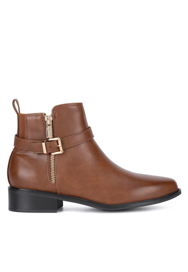 Clara Barson Botki WYL4016-1 Brązowy. Kolor: brązowy. Materiał: materiał